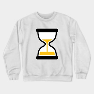 Sandglass Hourglass Running Out of Time Icon Emoticon Crewneck Sweatshirt